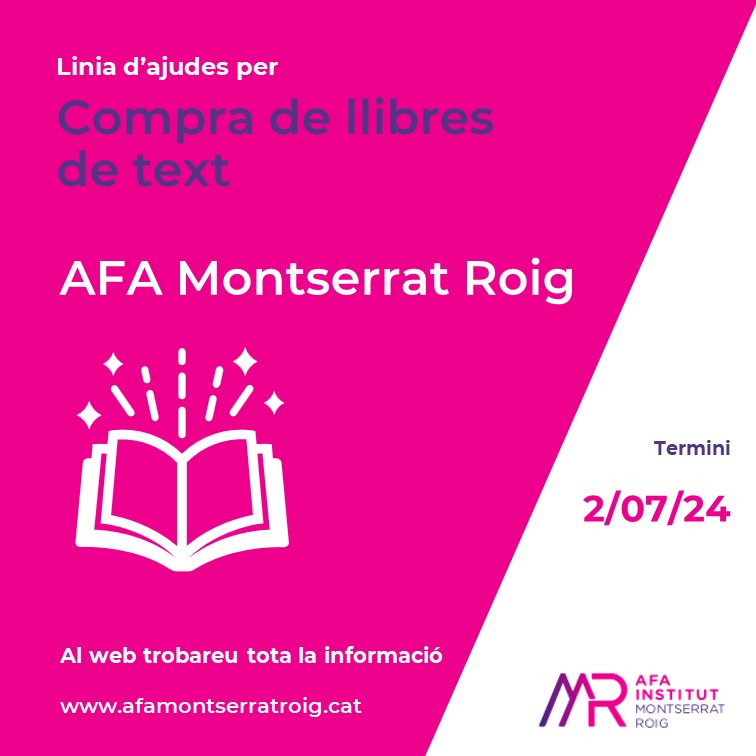 Obrim la línia d’ajudes per la compra de llibres de text